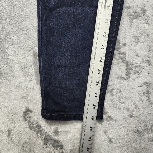 No Boundaries Jeans Womens 15 Juniors Blue Dark Wash High Rise Skinny Stretch - Picture 10 of 12